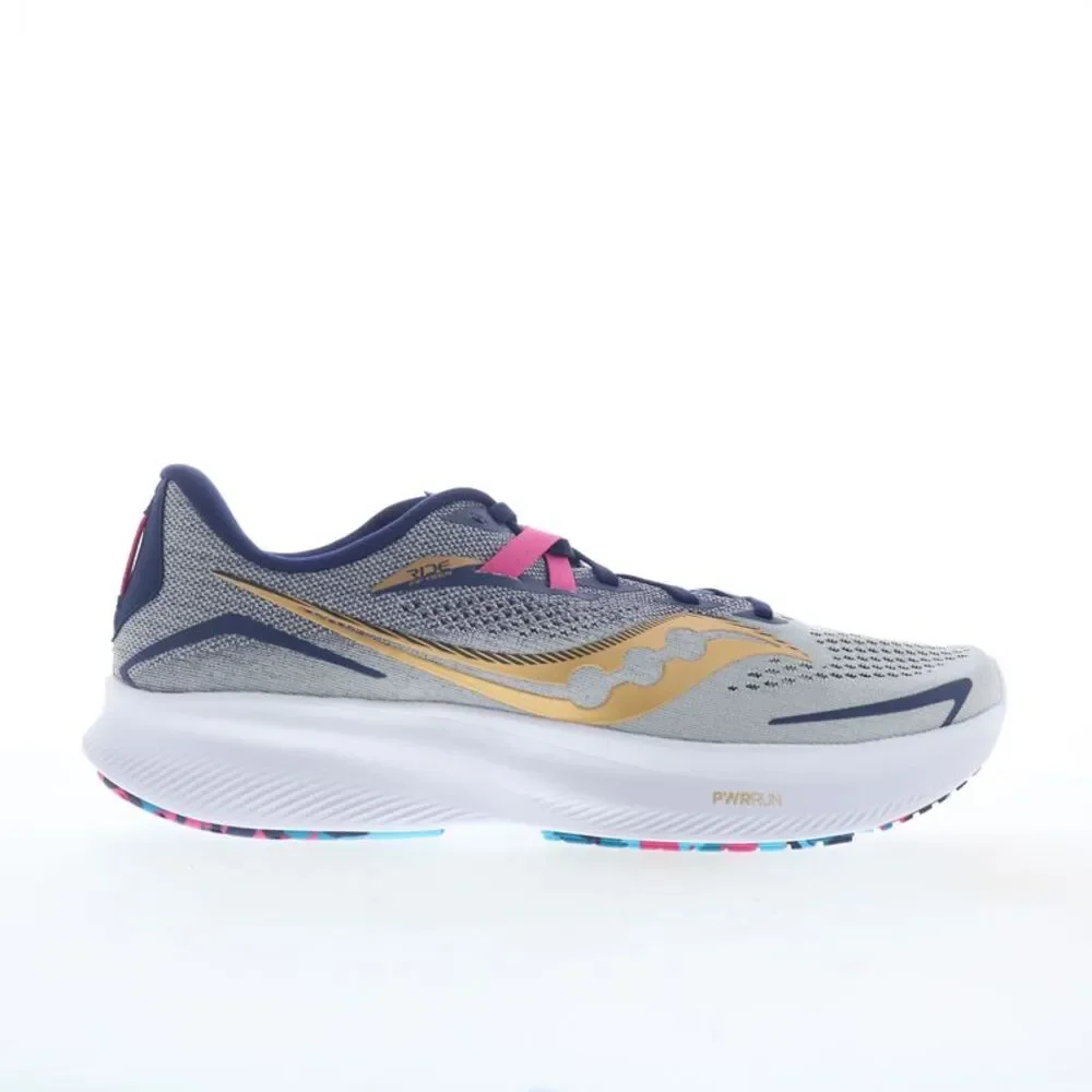 Saucony Mens Ride 15 Gray Shoes (NWT)
